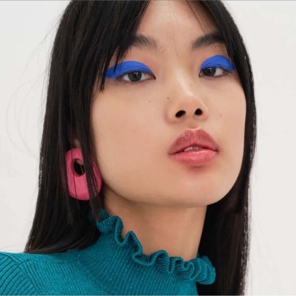 For Love And Lemons Pink Hoop Earrings